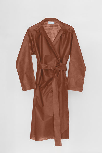 Little Tan Long Sleeve Wrap Dress -  REUSABLE